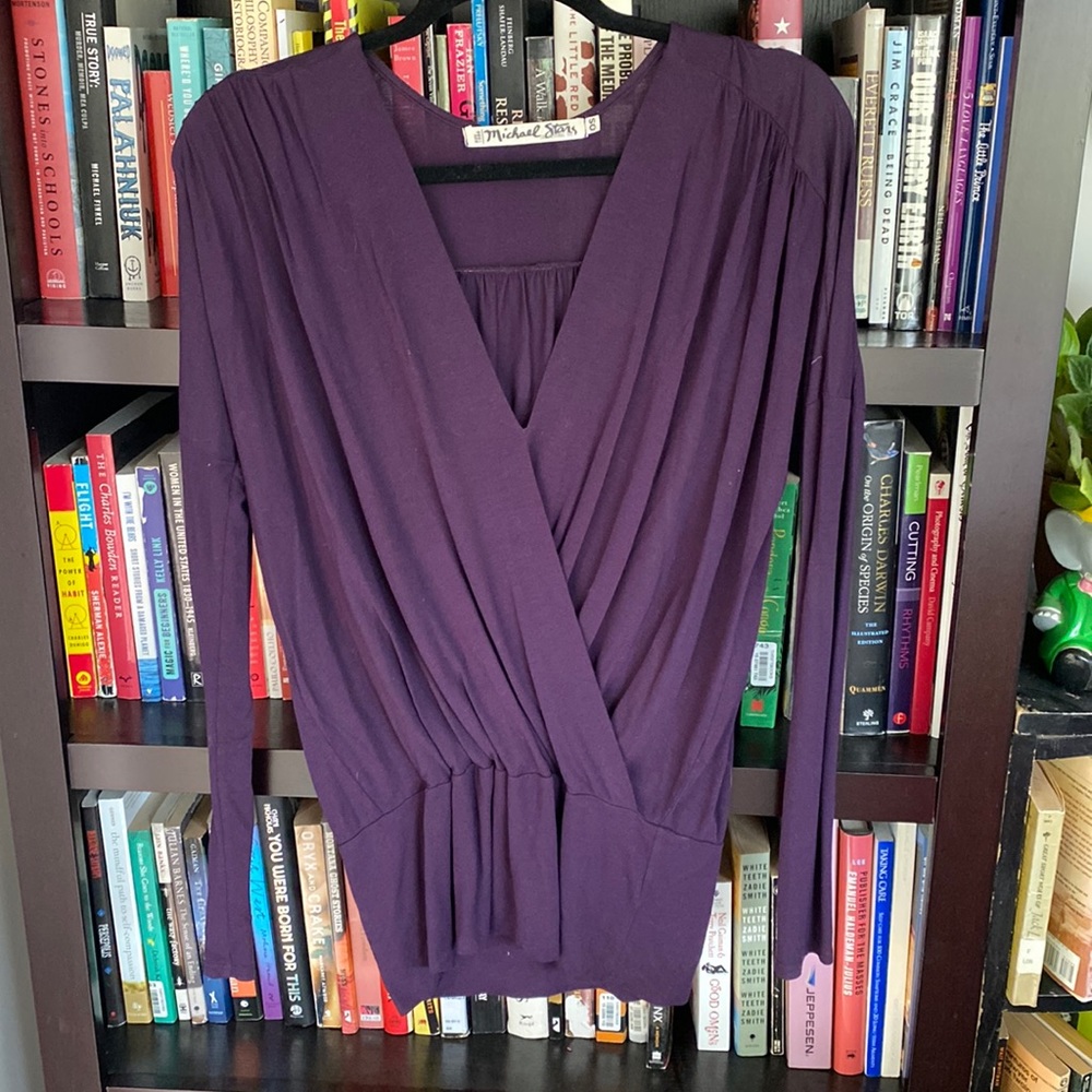 Drapey eggplant top